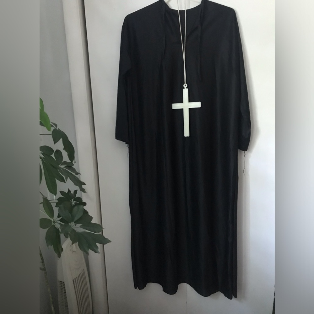 Black Robe with Glow in the Dark Cross